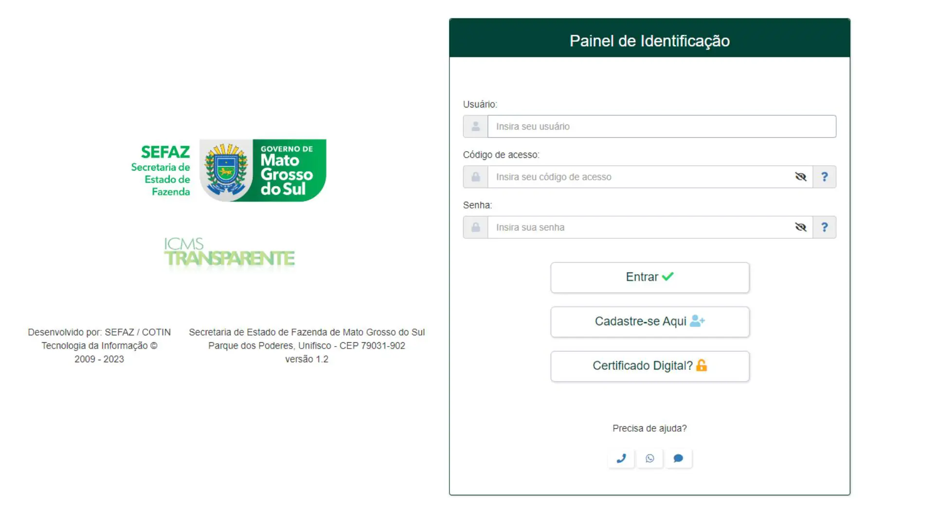 Transparência com o certificado digital