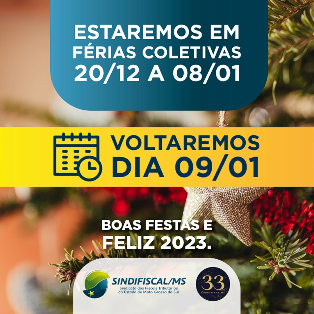 Recesso e férias coletivas – retorno em 18/01 – SINASEFE Litoral